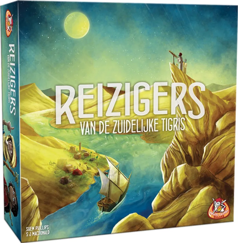 Reizigers van de Zuidelijke Tigris - expertspel - 1 tot 4 spelers - 90 minuten - Vanaf 13 jaar från White Goblin Games – kartong