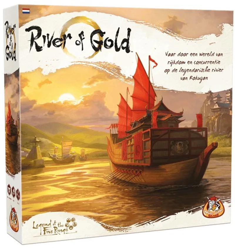 River of Gold - familiespel - 2 tot 4 spelers - 60 minuten - Vanaf 14 jaar från White Goblin Games, utgåva Meerkleurig – kartong