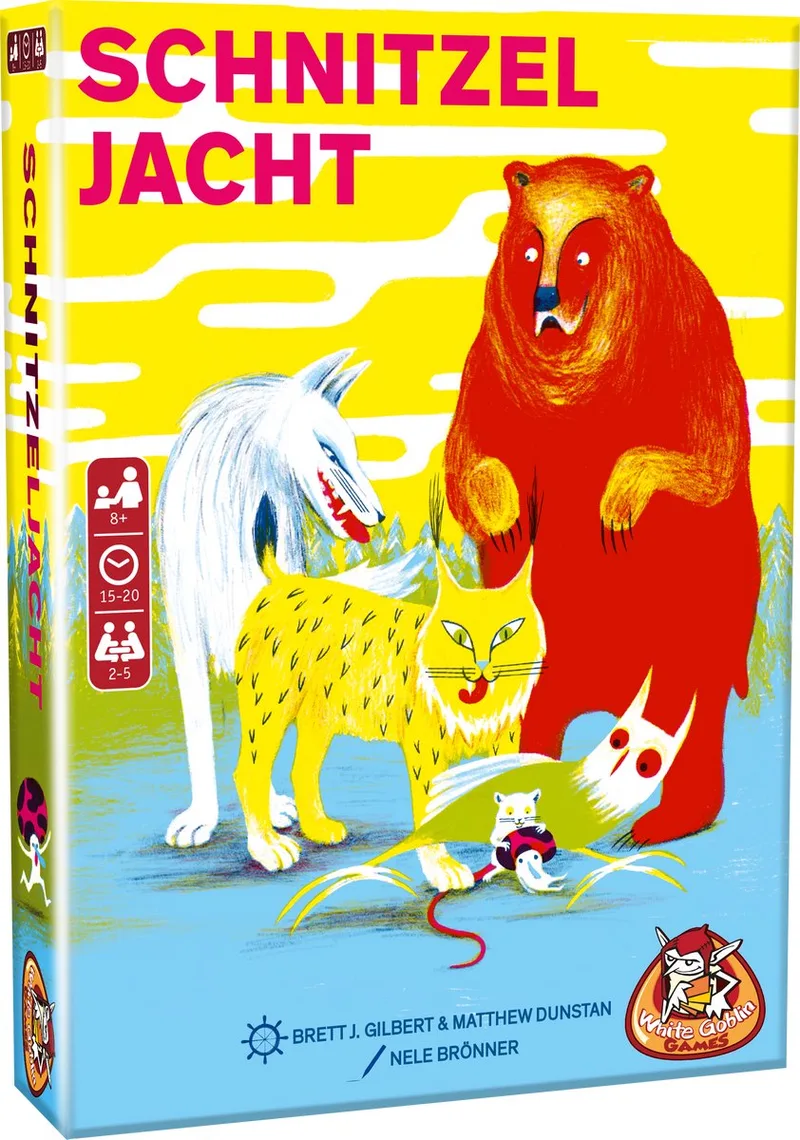 Schnitzeljacht - Kaartspel - 2 tot 5 spelers - 15 minuten - Vanaf 8 jaar - hilarisch kaartspel fra White Goblin Games – æske