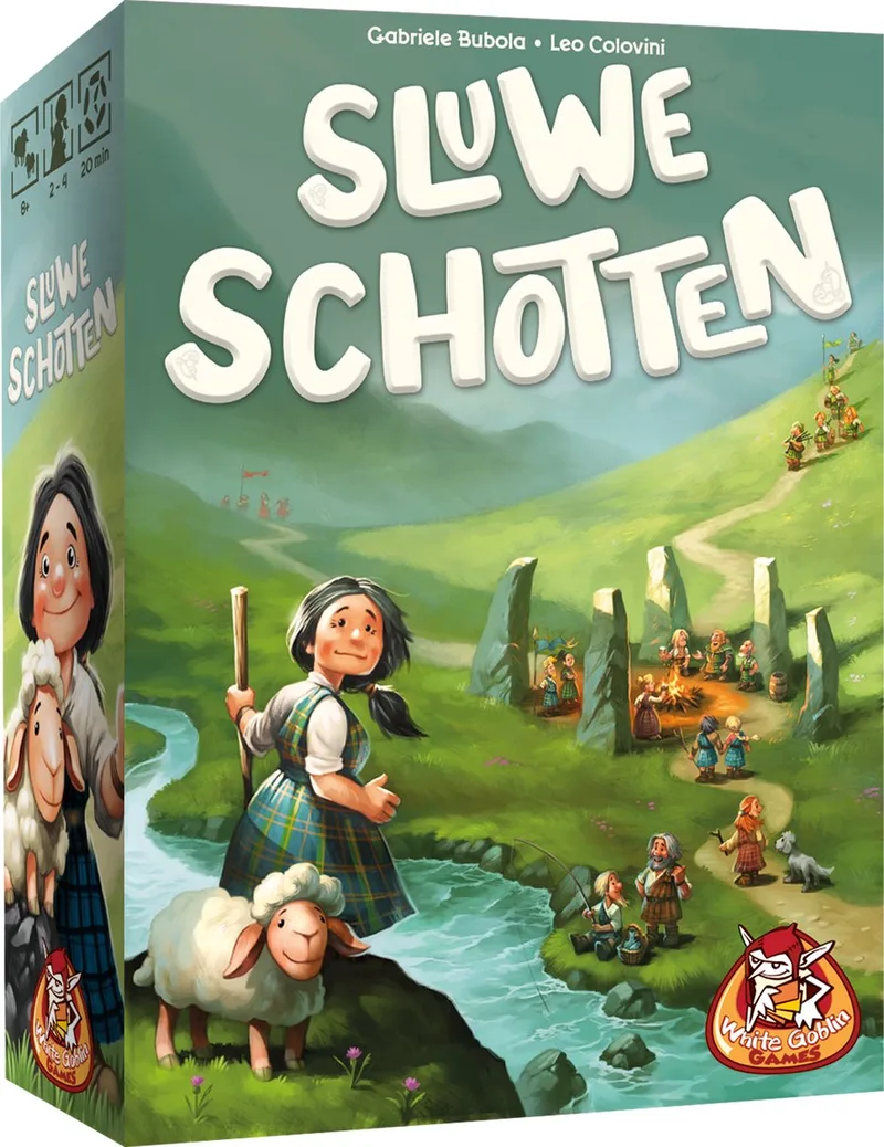 Sluwe Schotten - Kaartspel - 2 tot 4 spelers - 20 minuten - Vanaf 8 jaar - tactisch spel fra White Goblin Games – æske