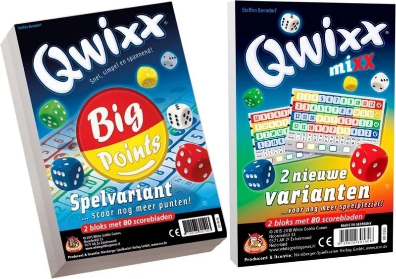 Spellenbundel - 2 stuks - Dobbelspel - Qwixx Big Points & Qwixx Mixx de White Goblin Games, édition Multi – boîte