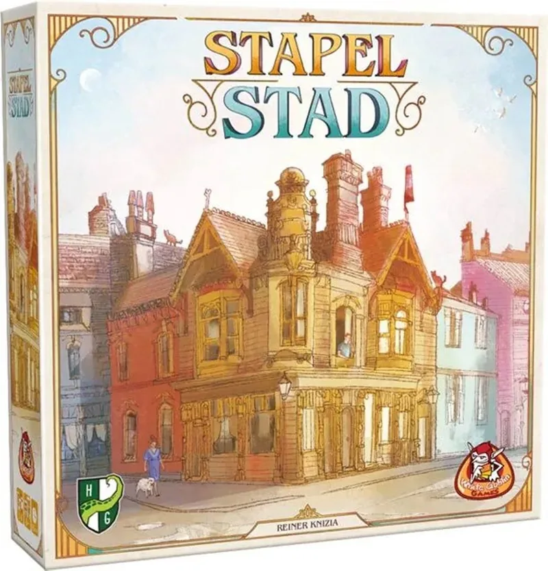 Stapelstad - familiespel - 2 tot 4 spelers - 45 minuten - Vanaf 8 jaar - 3D bouwspel från White Goblin Games – kartong