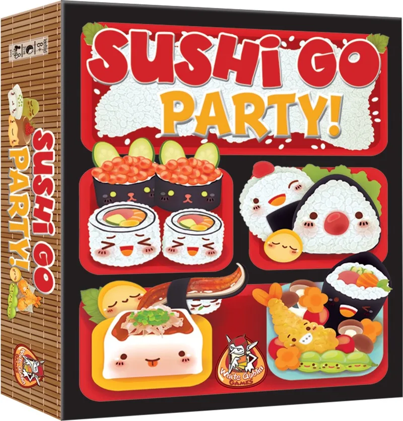 Sushi Go Party - Uitgebreid kaartspel voor de hele familie from White Goblin Games – box