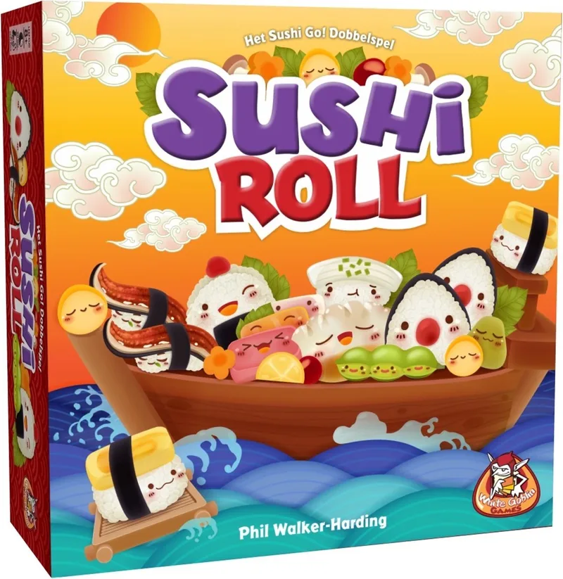 Sushi Roll (Het Sushi Go dobbelspel) - Dobbelspel - 2 tot 5 spelers - Familiespel - Ideaal voor Sushi liefhebbers - Zelfstandig dobbelspel uit de wereld van Sushi Go fra White Goblin Games – æske