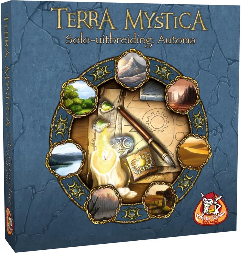 Terra Mystica: Automa Solo Box - expertspel - 1 tot 2 spelers - 60 minuten - Vanaf 12 jaar van White Goblin Games – doos
