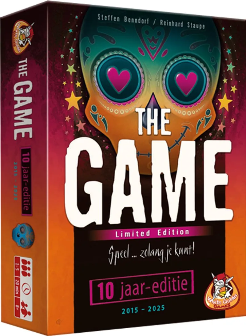 The Game - Jubileumeditie - Kaartspel - 1 tot 5 spelers - 20 minuten - Vanaf 8 jaar - Speciale jubileumeditie de White Goblin Games – boîte