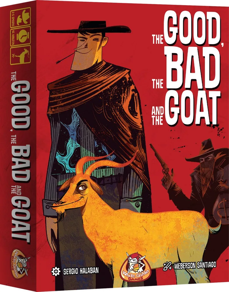 The Good, The Bad and The Goat - Kaartspel - 2 tot 5 spelers - 45 minuten - Vanaf 14 jaar from White Goblin Games – box