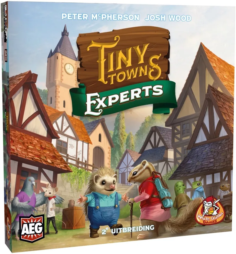 Tiny Towns: Experts - familiespel - 1 tot 6 spelers - 45 minuten - Vanaf 10 jaar van White Goblin Games – doos