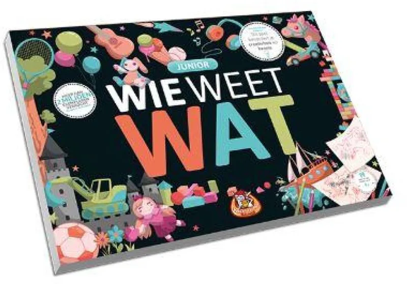 Wie Weet Wat: Junior - Partyspel - 2 tot 10 spelers - Speelt snel en de uitleg is nóg sneller - Wie Weet Wat speel je altijd, met iedereen en overal - Ideaal cadeau from White Goblin Games – box