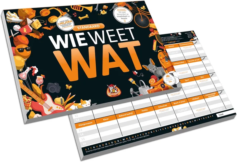 Wie Weet Wat - Leerzaam gezelschapsspel voor 12+ jaar de White Goblin Games – boîte