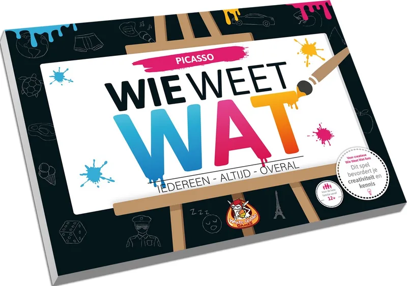 Wie Weet Wat: Picasso fra White Goblin Games, Meerkleurig-udgave – æske