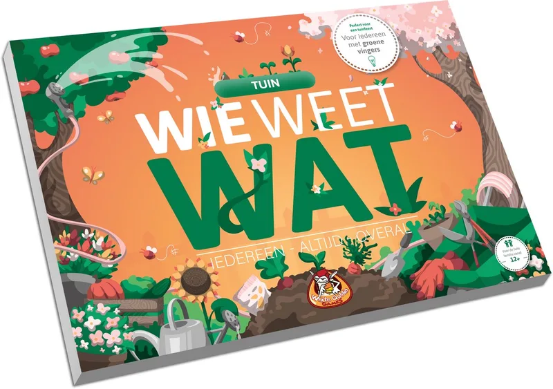 Wie Weet Wat: Tuin - Partyspel - 2 tot 10 spelers - Speelt snel en de uitleg is nóg sneller - Wie Weet Wat speel je altijd, met iedereen en overal - Ideaal cadeau fra White Goblin Games – æske