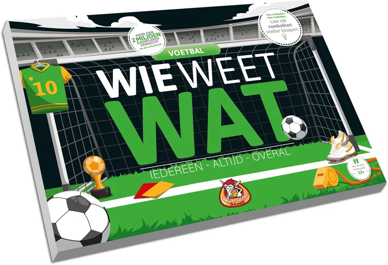 Wie Weet Wat: Voetbal - Partyspel - 2 tot 10 spelers - Speelt snel en de uitleg is nóg sneller - Wie Weet Wat speel je altijd, met iedereen en overal - Ideaal cadeau de White Goblin Games – boîte
