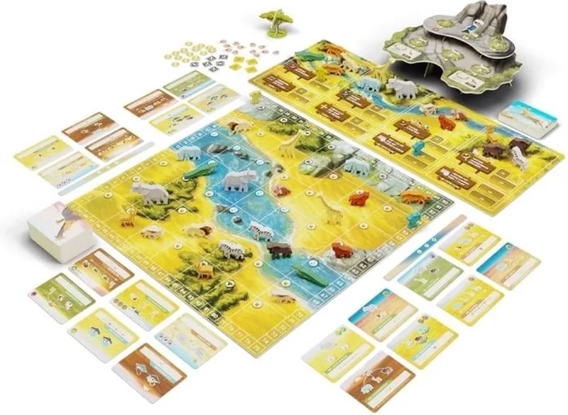 WILD Serengeti - familiespel - 1 tot 4 spelers - Strategisch spel - Vanaf 10 jaar - Familiespel de White Goblin Games – boîte