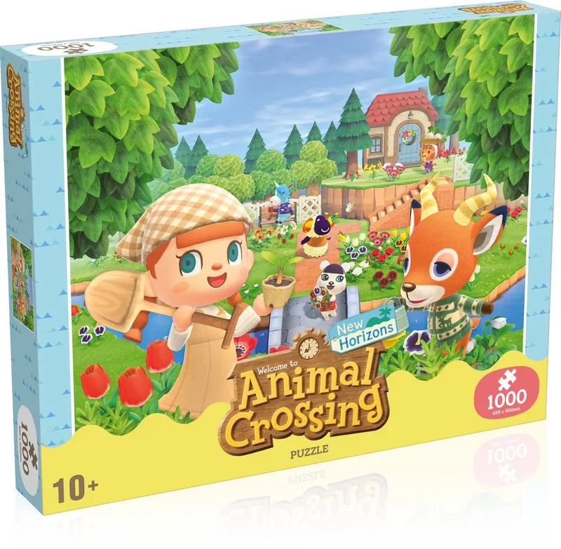 Animal Crossing - Puzzle 1000 pcs from Winning Moves, Multicolours edition – box
