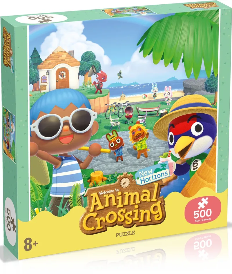 Animal Crossing - Puzzle 500 pcs van Winning Moves, editie Meerkleurig – doos