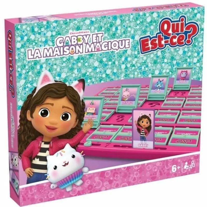 Bordspel Winning Moves Who is it? Gabby and the Magic House - Gabby's Dollhouse Version fra Winning Moves, Multicolor-udgave – æske