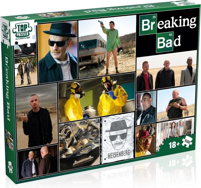 Breaking Bad - Jigsaw Puzzle - Collage 1000 stukjes van Winning Moves, editie Meerkleurig – doos