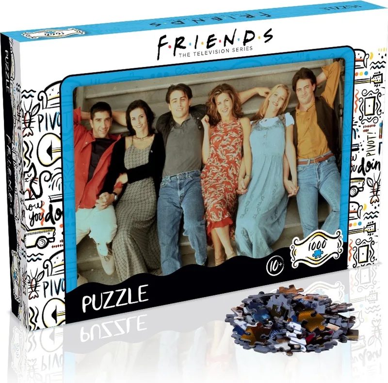 Friends - Jigsaw Puzzle - Stairs 1000 stukjes van Winning Moves, editie Meerkleurig – doos
