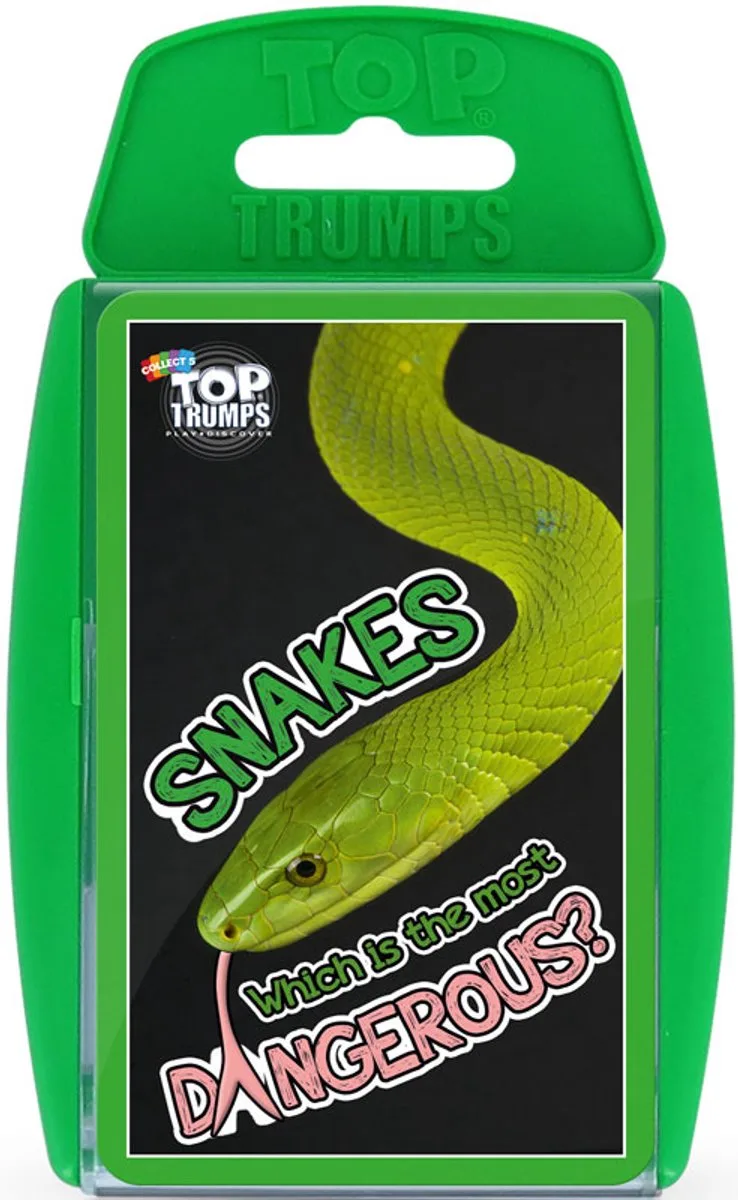 kaartspel educatief slangen Top Trumps speelplezier. van Winning Moves – doos