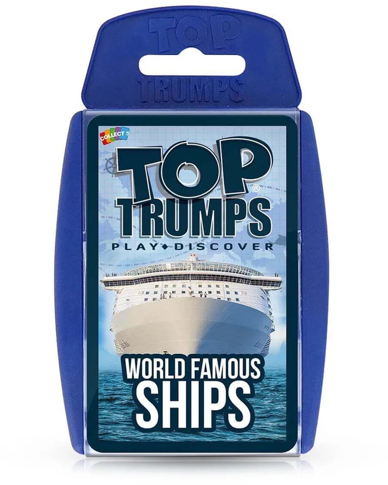 kaartspel Top Trumps World Famous Ships educatief. from Winning Moves – box