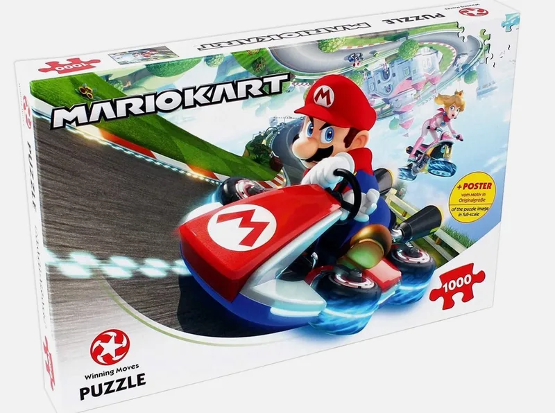 Mario Kart 1000 Stukjes van Winning Moves, editie Meerkleurig – doos