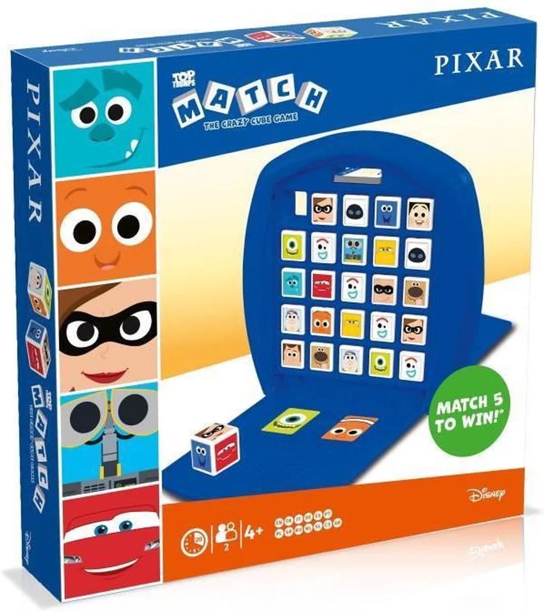 MATCH 5-op-rij - PIXAR-wedstrijd de Winning Moves – boîte