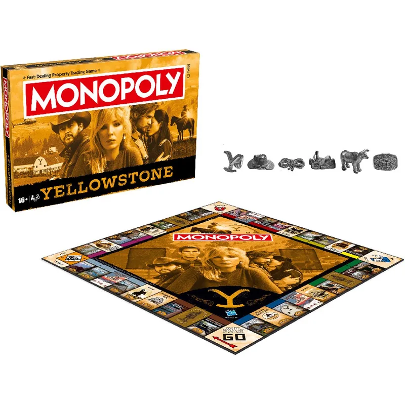 Monopoly - Bordspel - Yellowstone - Engels van Winning Moves – doos