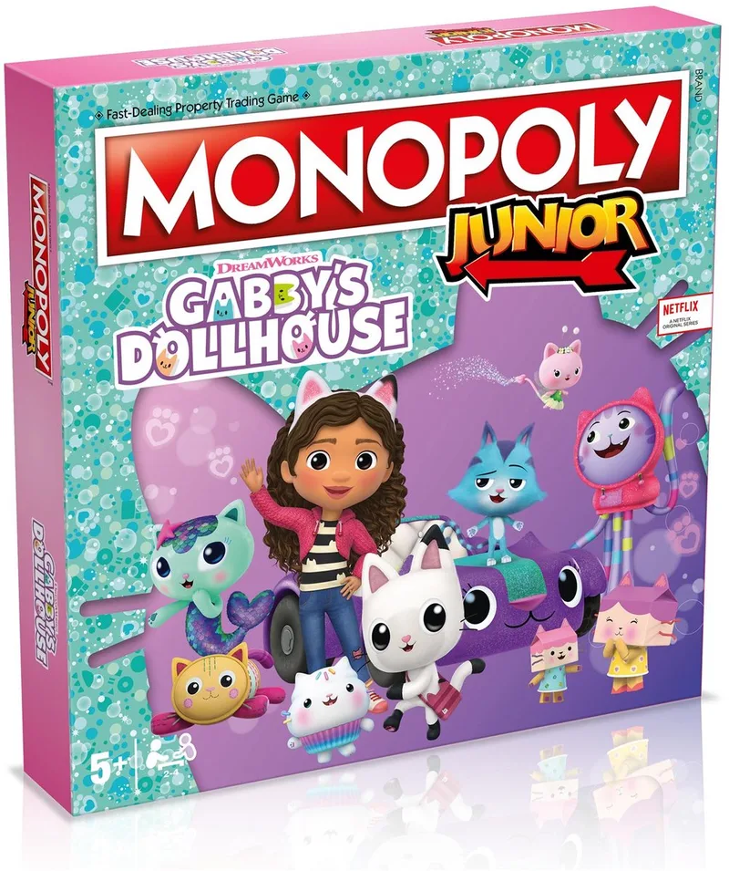 Monopoly Junior Gabby's Dollhouse von Winning Moves – Schachtel