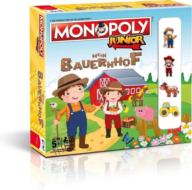 Monopoly Junior Mein Bauernhof Bordspel Economic simulation van Winning Moves – doos