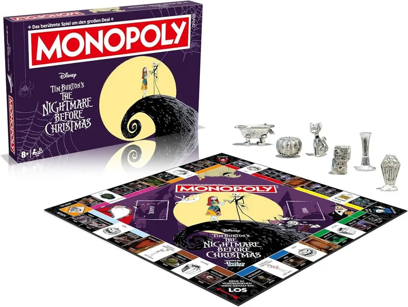 Monopoly Nightmare before Christmas de Winning Moves, édition Violet – boîte 2 sur 5