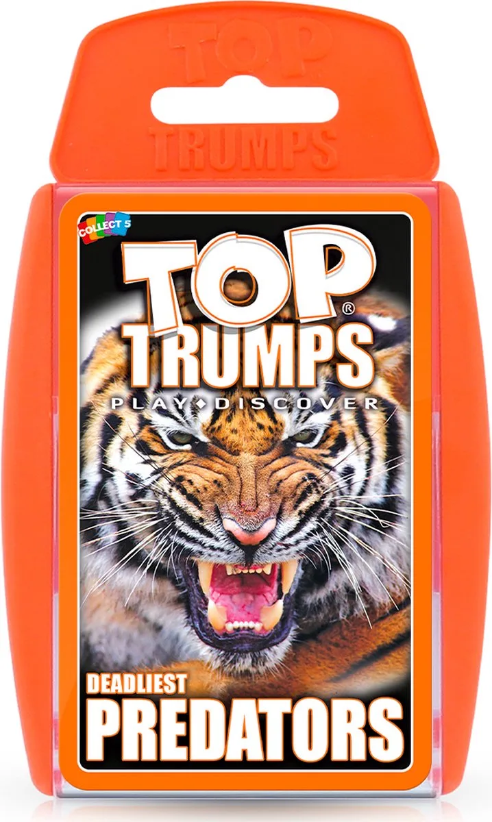 Predators - Kaartspel - Top Trumps - Engels von Winning Moves – Schachtel