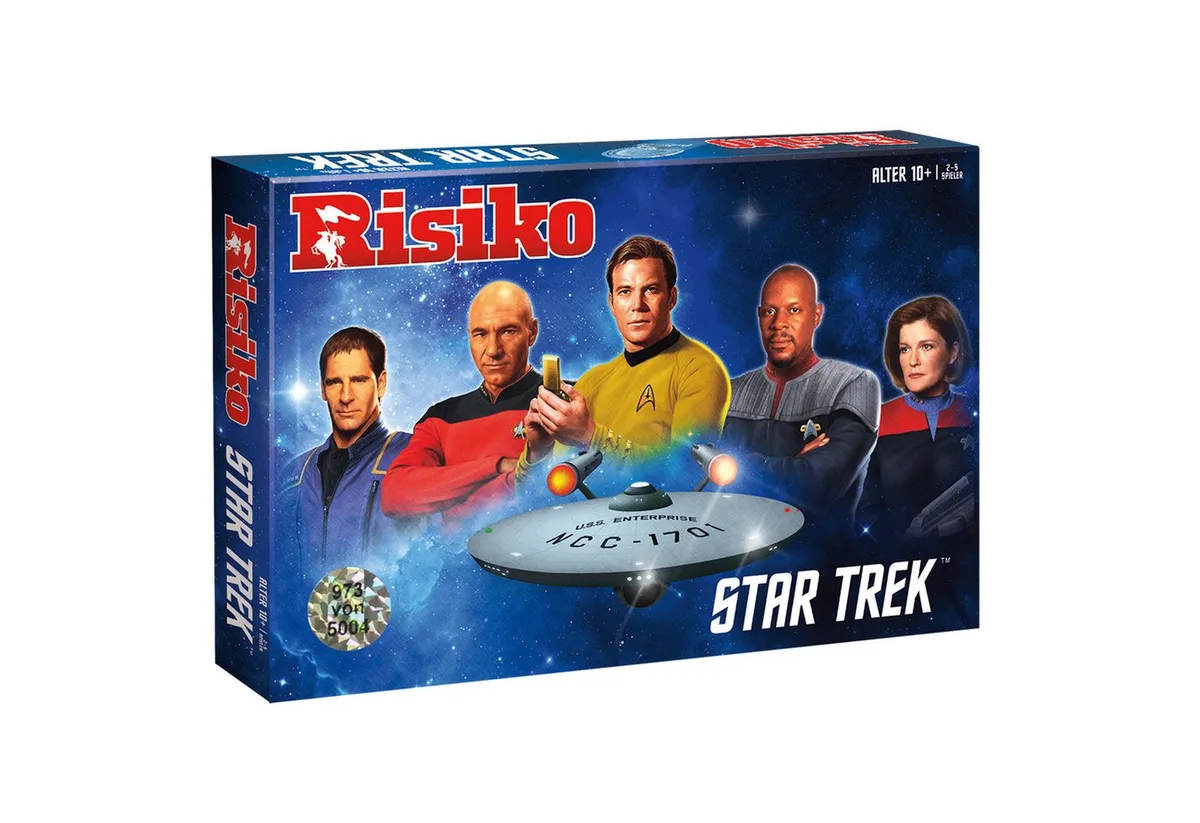 Risiko Star Trek Strategie Spiel von Winning Moves, Ausgabe Blau – Schachtel