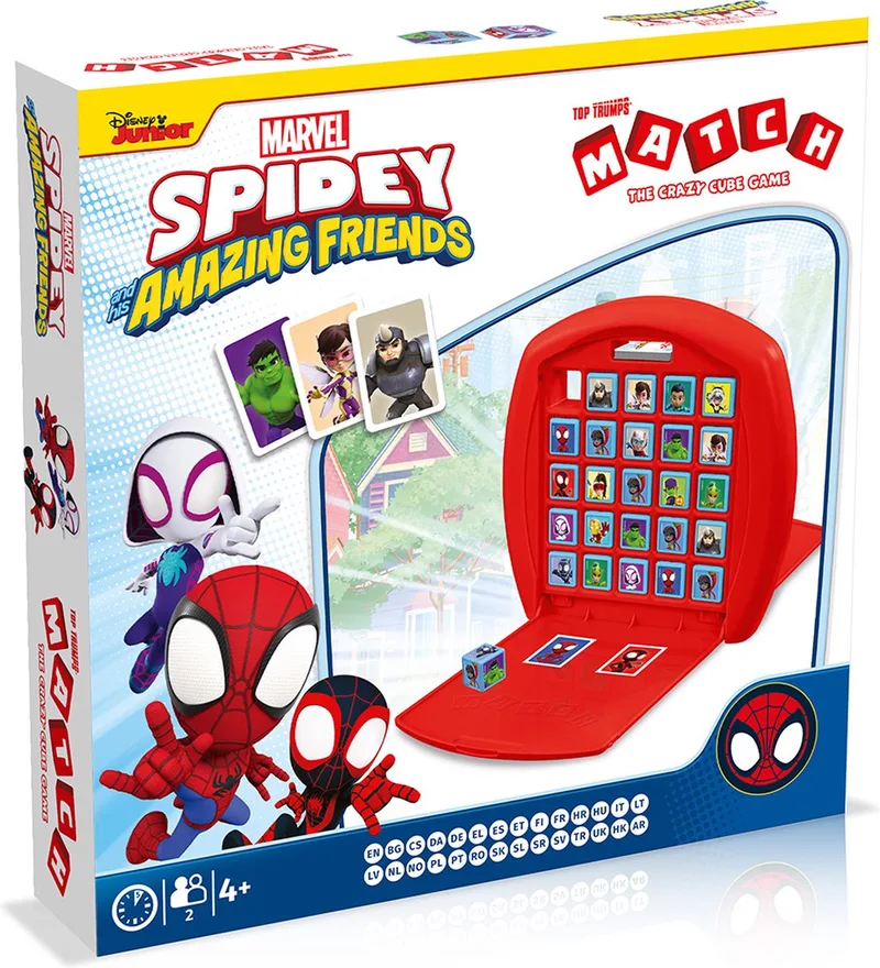 Spidey & Friends - Bordspel - Top Trumps Match - Multilingual from Winning Moves – box