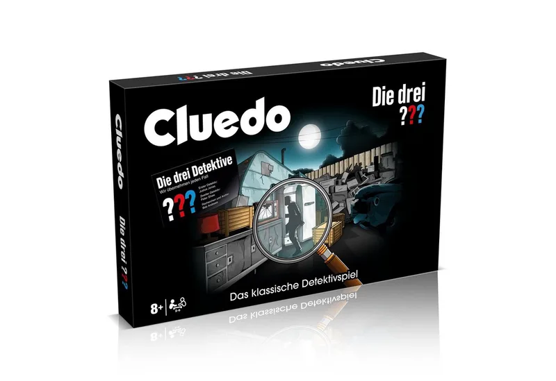 Spiel Cluedo - Die drei ??? Fragezeichen, Brettspiel from Winning Moves, Schwarz edition – box