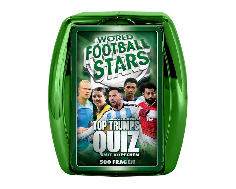 Spiel Kartenspiel Top Trumps Quiz Weltfussball Stars von Winning Moves – Schachtel