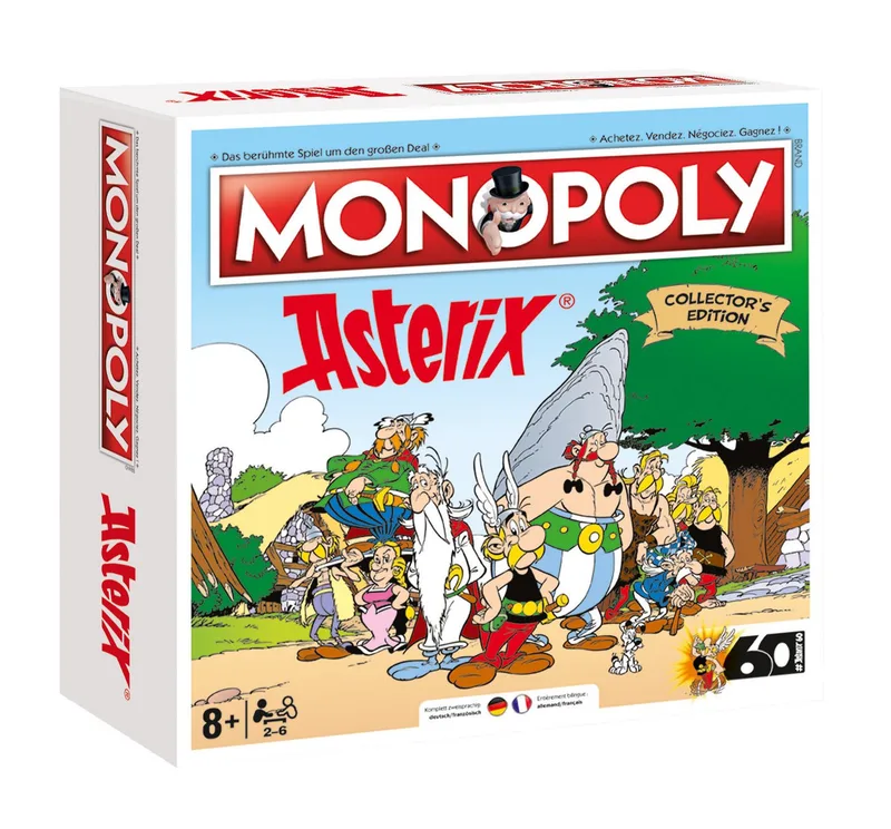 Spiel Monopoly Asterix und Obelix Collector's Edition, Brettspiel, deutsch / französisch van Winning Moves – doos