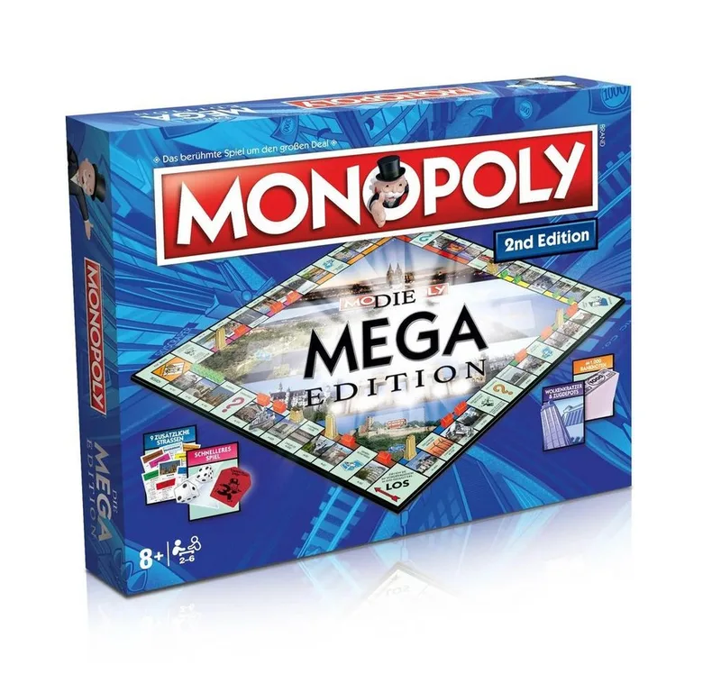 Spiel Monopoly Mega 2nd Edition van Winning Moves – doos