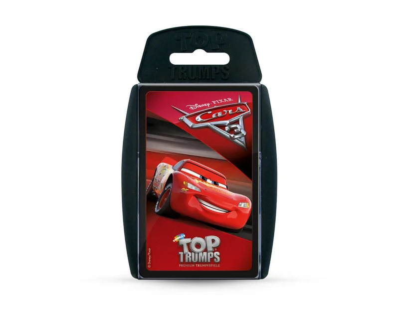 Spiel Top Trumps Disney Cars 3, Quartett van Winning Moves, editie Bunt – doos