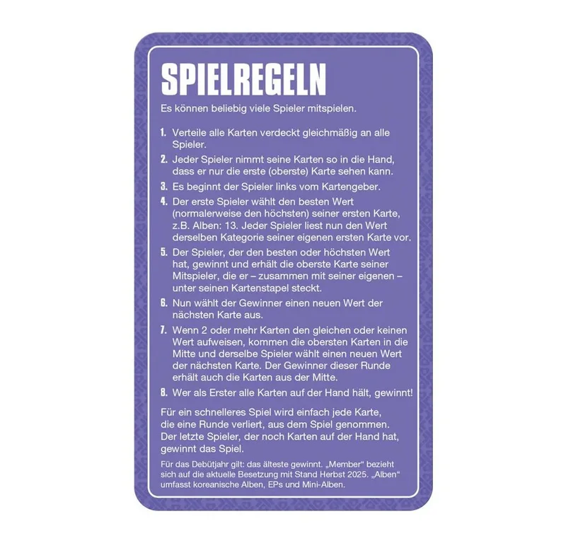 Spiel Top Trumps K-POP från Winning Moves – kartong 3 av 5