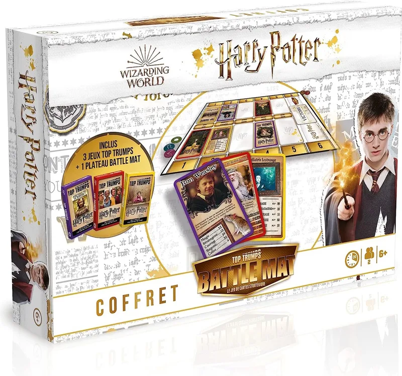 Top Trumps - Coffret 3 en 1 - Battle Mat Harry Potter von Winning Moves – Schachtel
