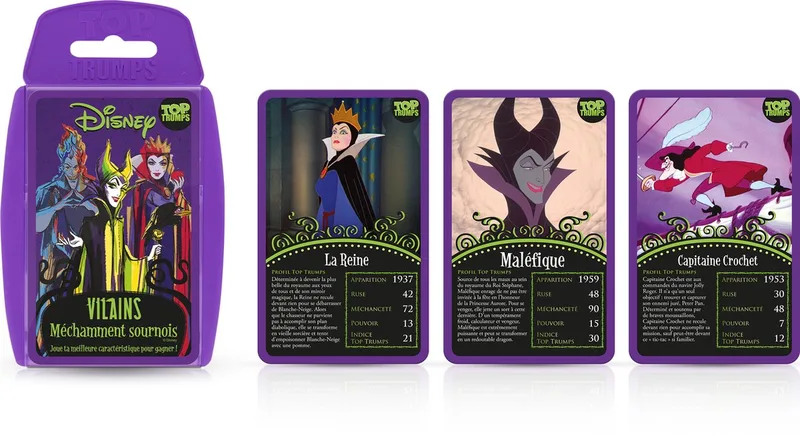 Top Trumps - Disney Vilains - Board Game - Frans van Winning Moves – doos