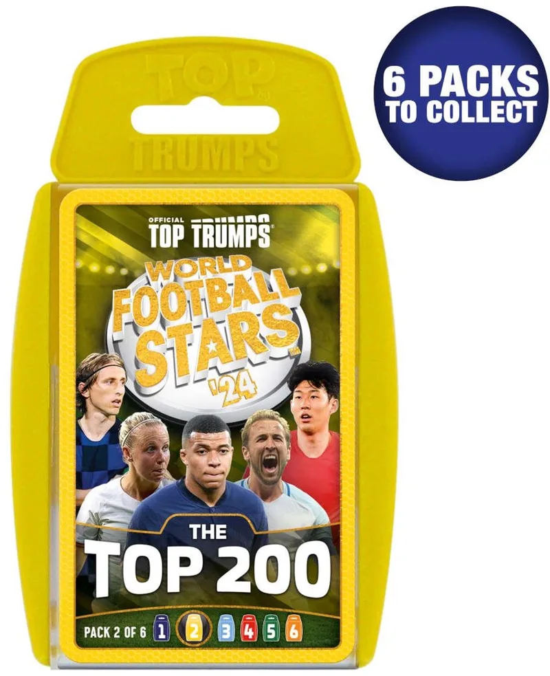 Top Trumps - Kaartspel - World Football Stars Top 200 - Pack 2/6 - Engels from Winning Moves – box