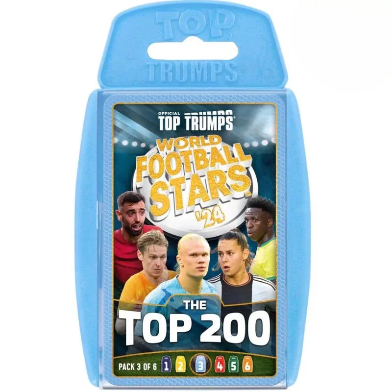 Top Trumps - Kaartspel - World Football Stars Top 200 - Pack 3/6 - Engels van Winning Moves – doos