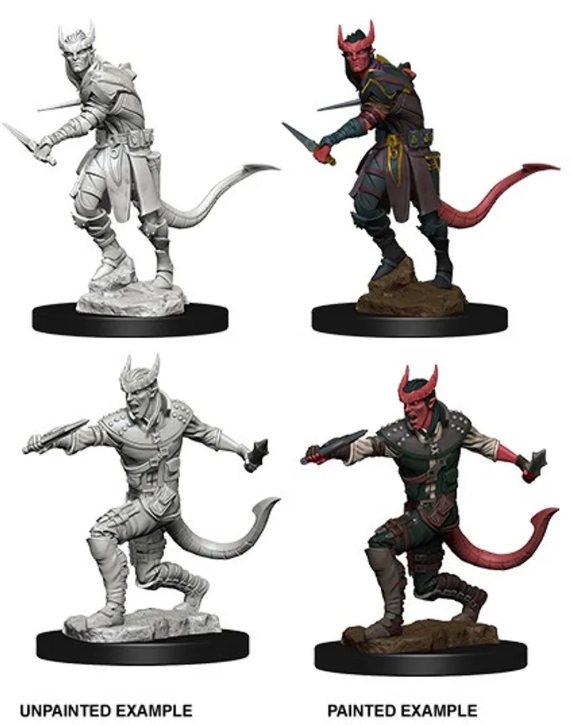 D&D Miniatures Tiefling Male Rogue - EN von WizKids – Schachtel