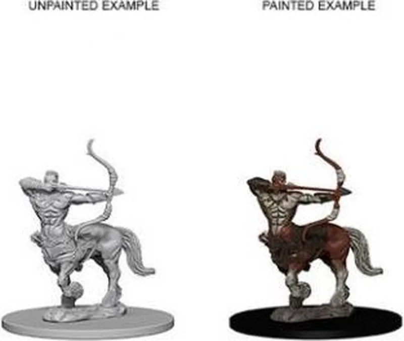 D&D Nolzur's Marvelous Miniatures - Centaur fra WizKids, Grijs-udgave – æske