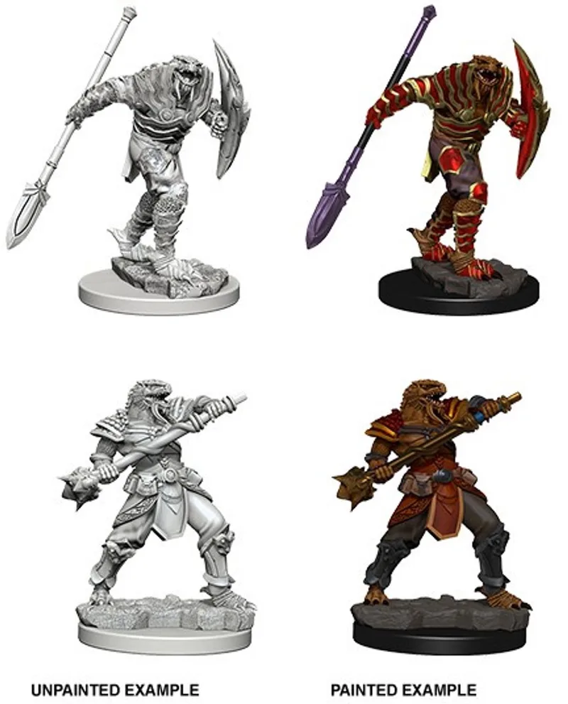 D&D Nolzur's Marvelous Miniatures Dragonborn Fighter Male (with Spear) von WizKids – Schachtel