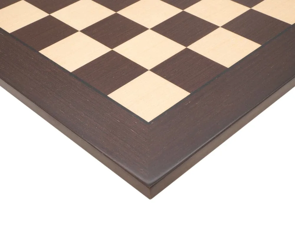 50 cm World Chess wenge schaakbord met opbergzak voor schaakstukken de World Chess – boîte