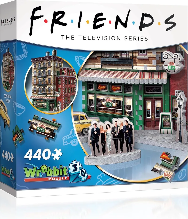Friends - Central Perk (440 stukjes) - 3D-Puzzle from Wrebbit, Multicolour edition – box