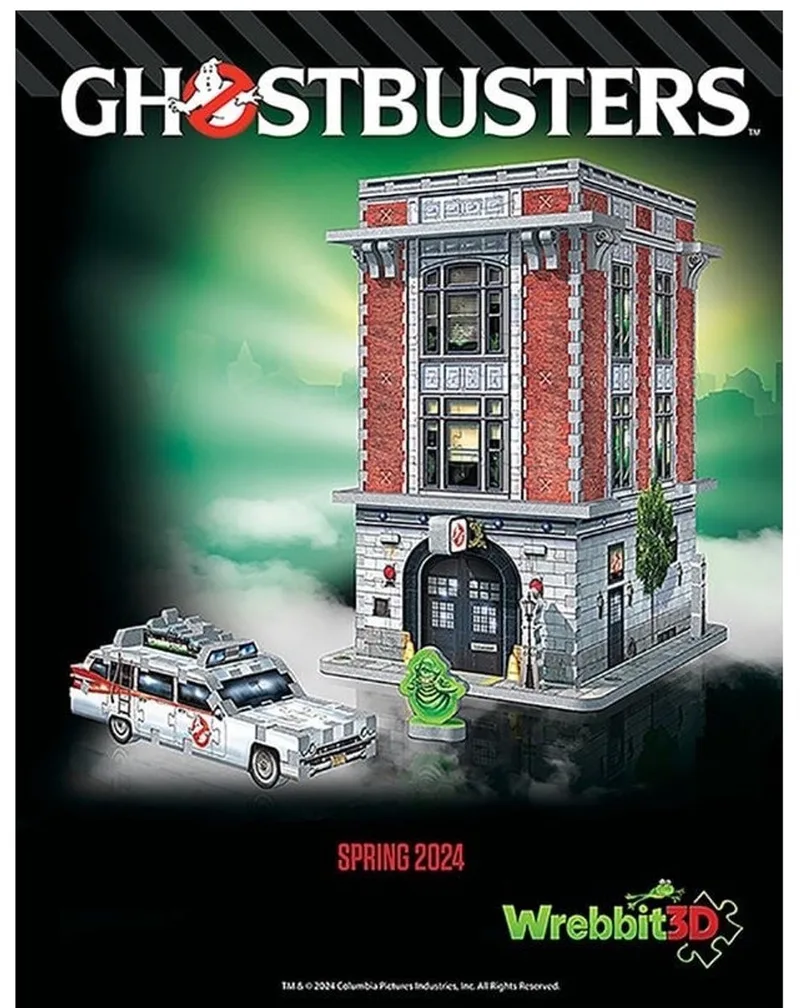 Ghostbusters puzzel hoofdkwartier - 500 stukjes. fra Wrebbit, Flerfarvet-udgave – æske